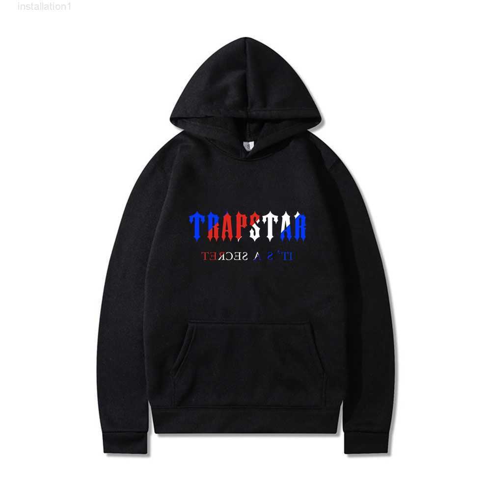 

Q3U5 2022 Brand Winter Clothing Trapstar Men's Hoodies Hip Hop Mens High Quality Letter Print Sportswear Men Women Sweatshirt Asian Size, Purple