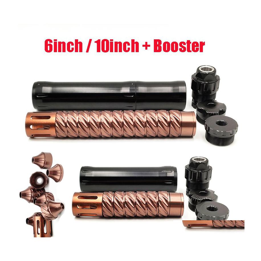 

Tactical Accessories 6L 10L 1.65Od Soent Trap Cups With Radial Spiral Skirtless Cup Tpi 13/16X24 For Booster 7075 Drop Delivery Spor Dhlcv