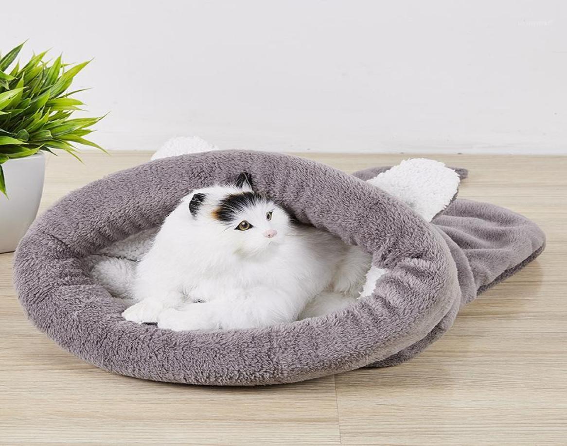 

Cat Beds Furniture Pet Sleeping Bag Closed Nest House Deep Sleep Kennel Net Red Winter Warm Cute Bed Smooth And Comfortable