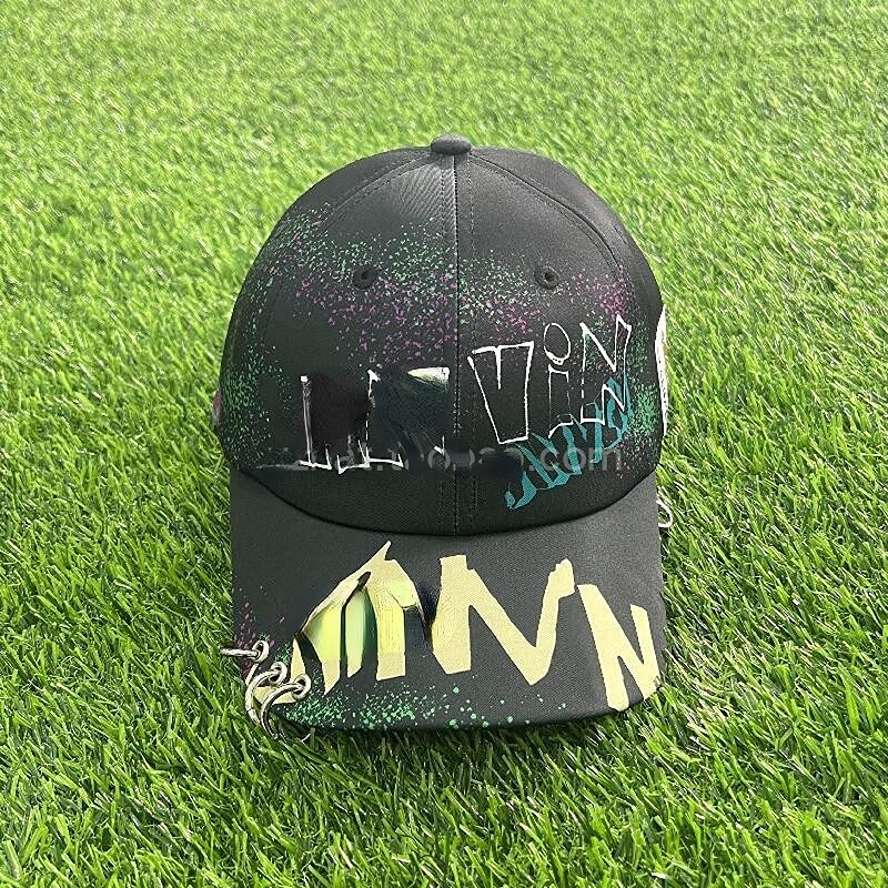 

Baseball Cap for Men Black Fashion Graffiti Caps Adjustable Hip-hop Sunhats