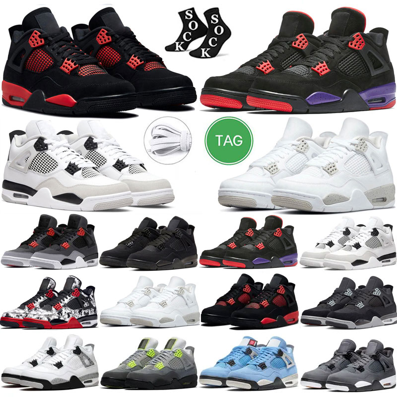 

Basketball Shoes For Men Women Jumpman 4 4S Retro Red Thunder Military Black Cat Midnight Navy Infrared Sail White Oreo University Blue Cool, Color # 11
