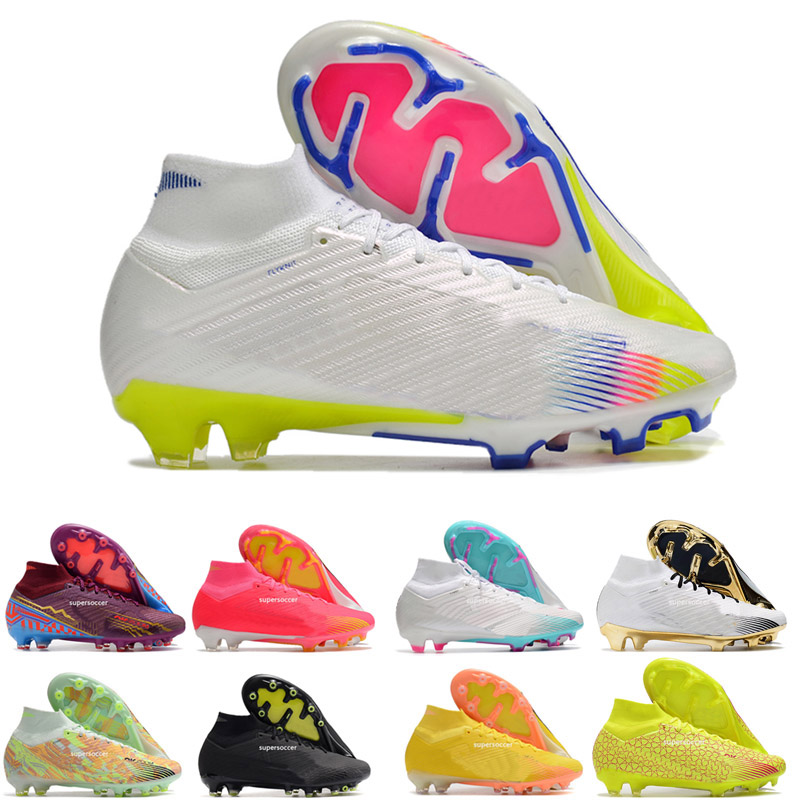 

Hot Soccer Shoes Football Boots Superfly IX Elite FG CR7 Ronaldo Neymar NJR Mens Boys High Ankle Cleats Size 39-45, 05