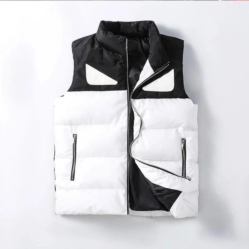 Men's Vest Down Jacket Winter Parka Hooded Waterproof Windbreaker Warm Thick Clothes Designer Jacket Badge Decoration