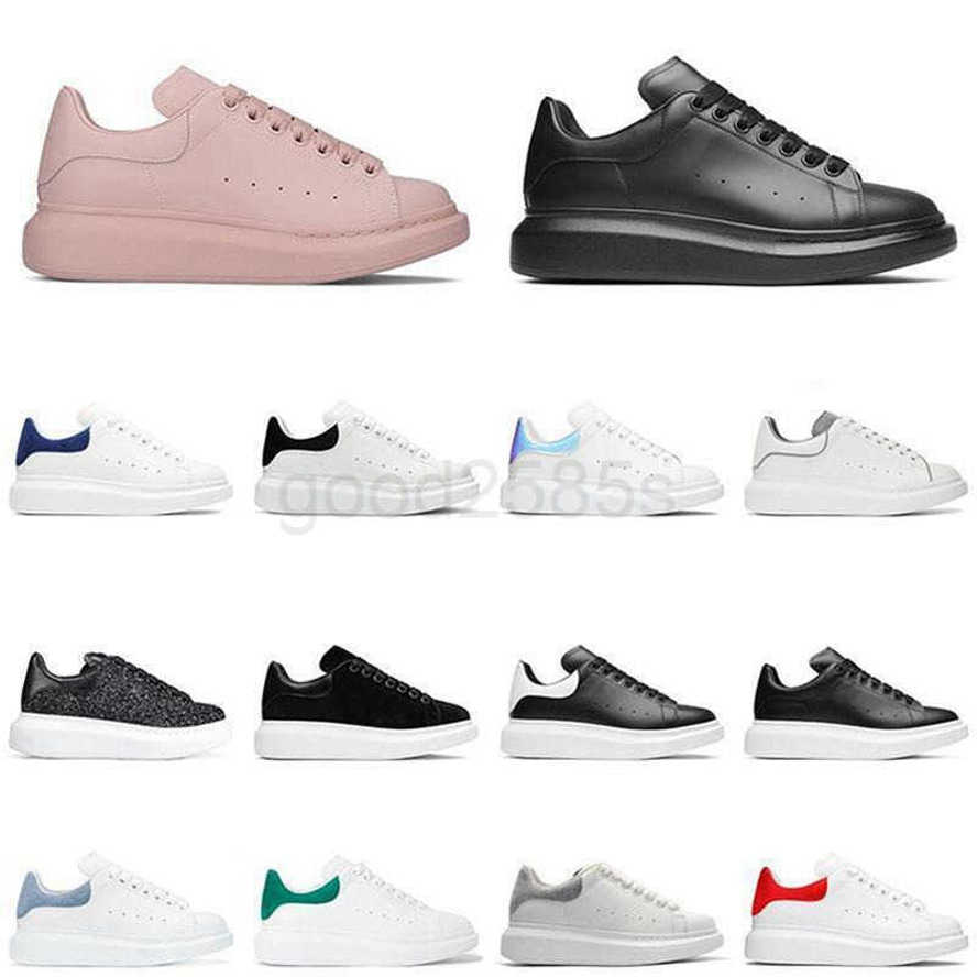 

Designer Oversized Casual Shoes White Black Leather Luxury Velvet Suede Womens Espadrilles Trainers Sneaker''Mcqueens''Alexander'' hJx, 24