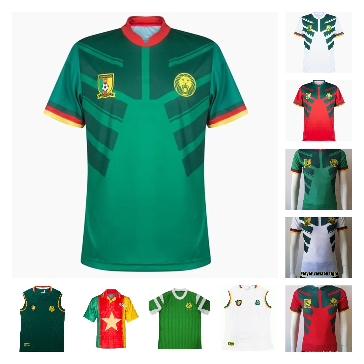 

2022 Cameroon soccer jerseys Mehdi Taremi ABOUBAKAR ONDOUA HONGLA Bahoken ONANA 23 N'KOUDOU Toko.Ekambi CHOUPO-MOTING Jahanbakhsh Mbeumo 94 95 Mboma football shirts, 35