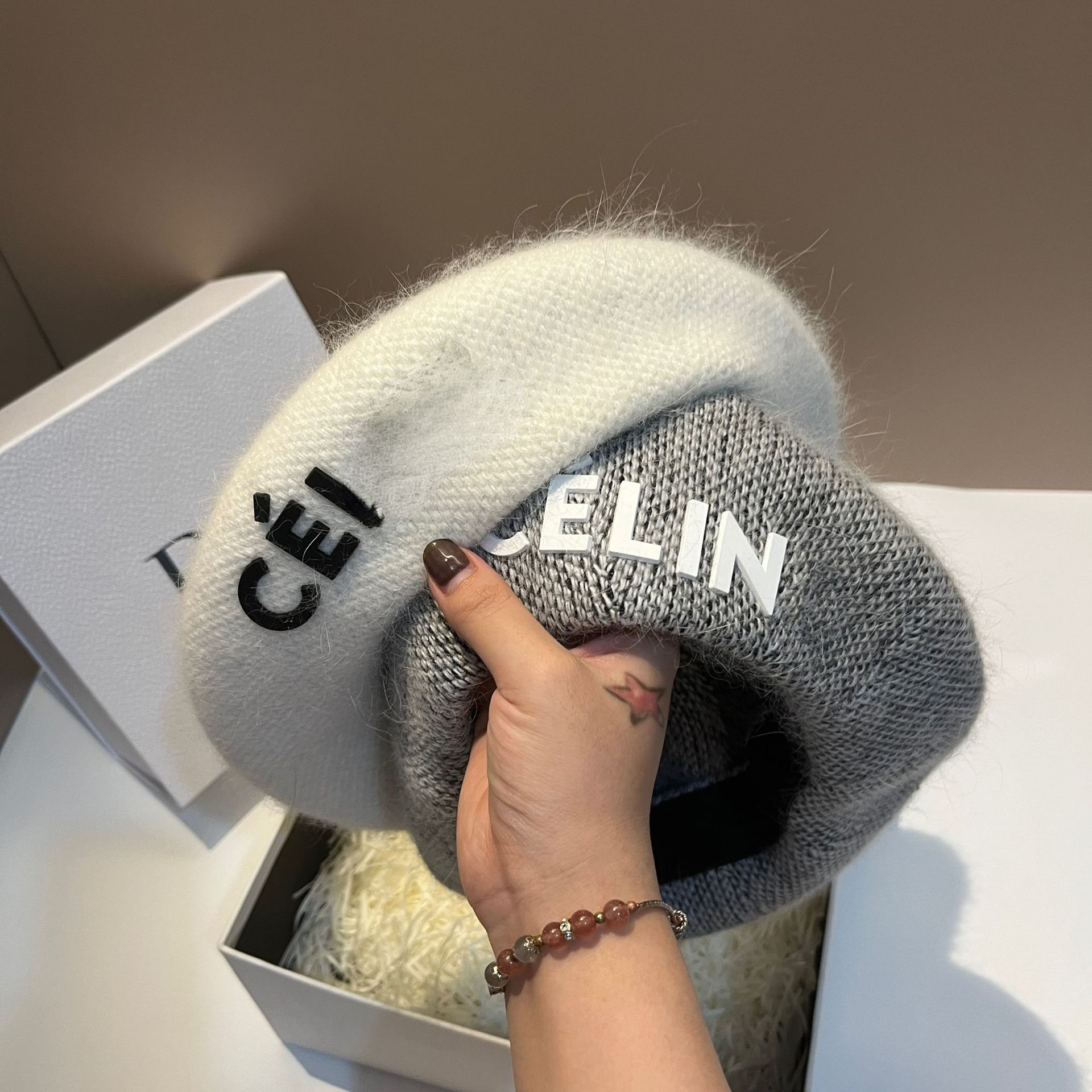 Fashion Rabbit Fur Berets Keep Warm Outdoors In Winter Beret for Women-image-836293726
