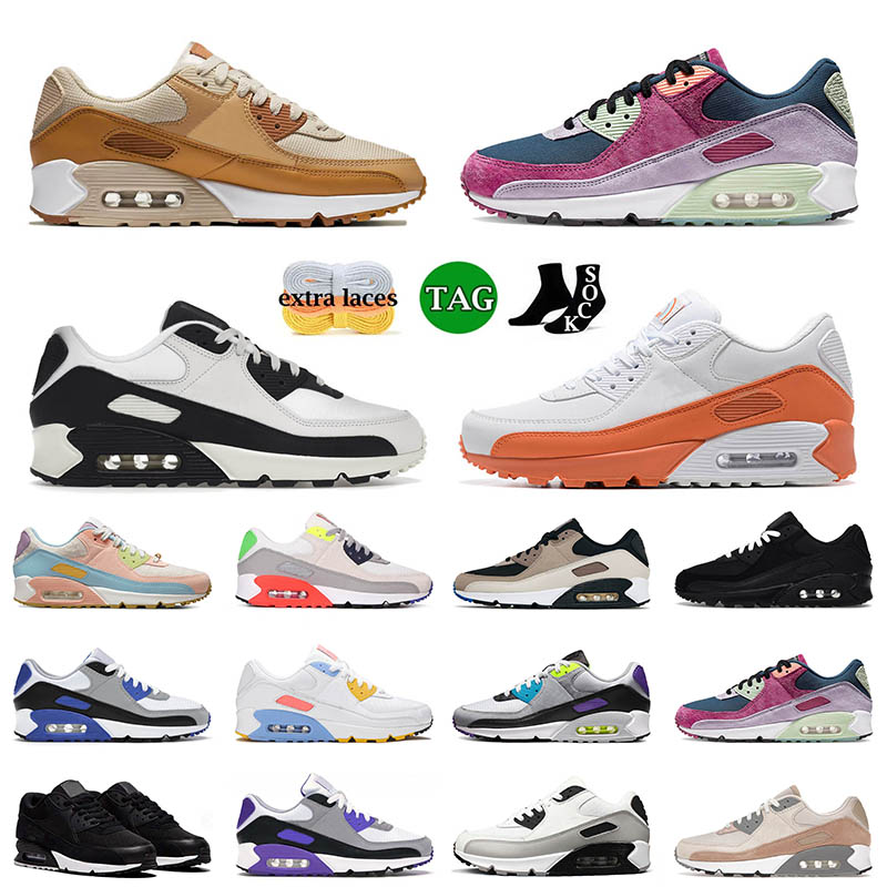 

Phantom Coconut Milk 90 90s Running Shoes Og Sneakers Caramel Black White Orange Infrared Essential Red Mens Women Sports Trainers Runners, A9 white orange black 40-46