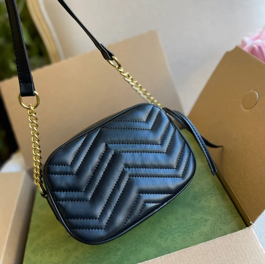 5A Véritable Designer En Cuir Femmes Sacs Marques De Luxe Sac À Bandoulière En Cuir De Mode Noir Bandoulière Sac À Main Classique Bourse Portefeu