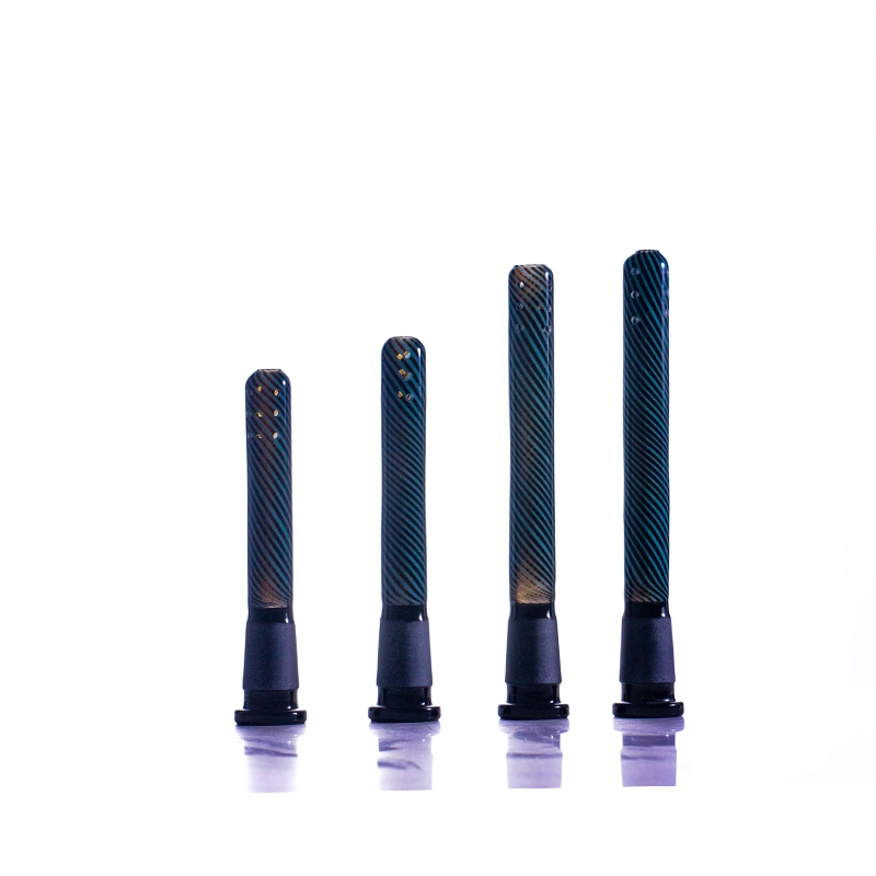 

Smoking Glass Downstem Rasta Fine Craftmenship Hand Mane Tube Stem Diffuser Showerhead Downstems 3Inch to 5Inch with 12 Holes 14-18 Female Joint