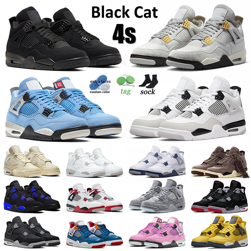 

Black Cat 4s Mens Basketball Shoes Jumpman 4 Military Blacks University Blue Photon Dust Sail A Ma Maniere Violet Ore Bred Canvas Lightning Trainers Men Women Sneaker, A26 taupe haze