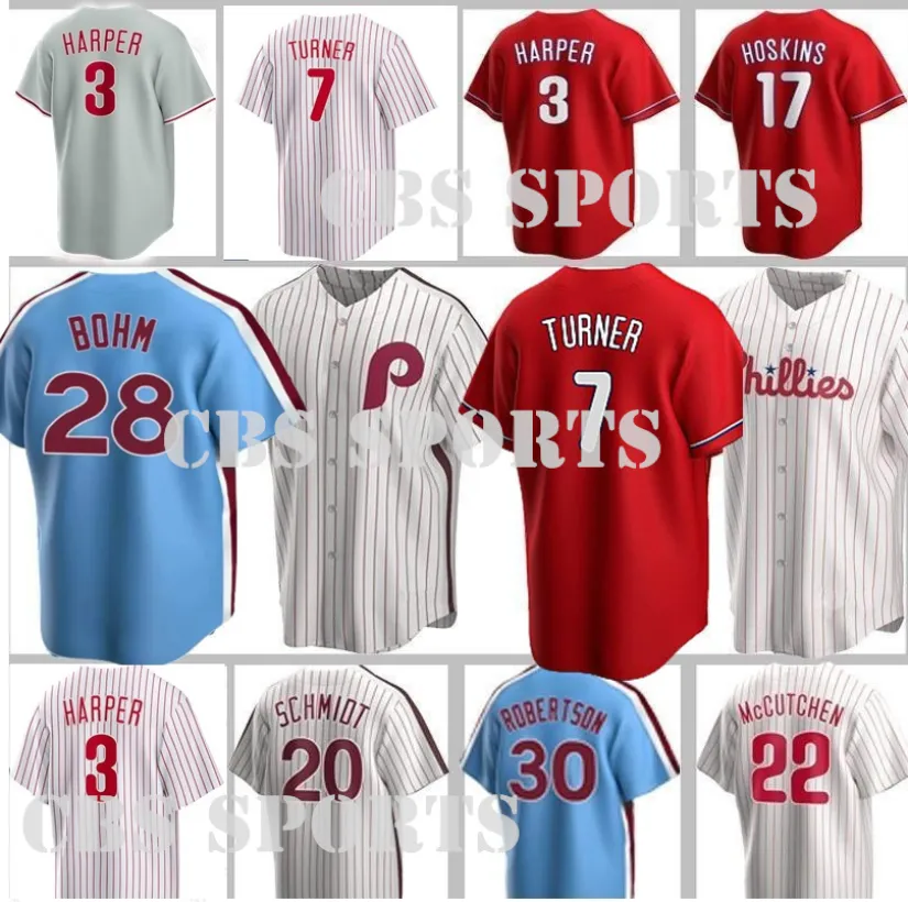

CUSTOM TOP World Series Bryce 3 Harper Jerseys Trea Turner Rhys Hoskins Bryson Stott Kyle Schwarber J. T. Realmuto Alec Bohm Nick Castellano, As option men