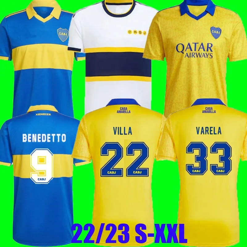 22 23 Boca Juniors soccer jerseys CARLITOS MARADONA TEVEZ DE ROSSI 2022 2023 Player Fans Version Home Away Third thailand football shirt MEN kids-image-836027276