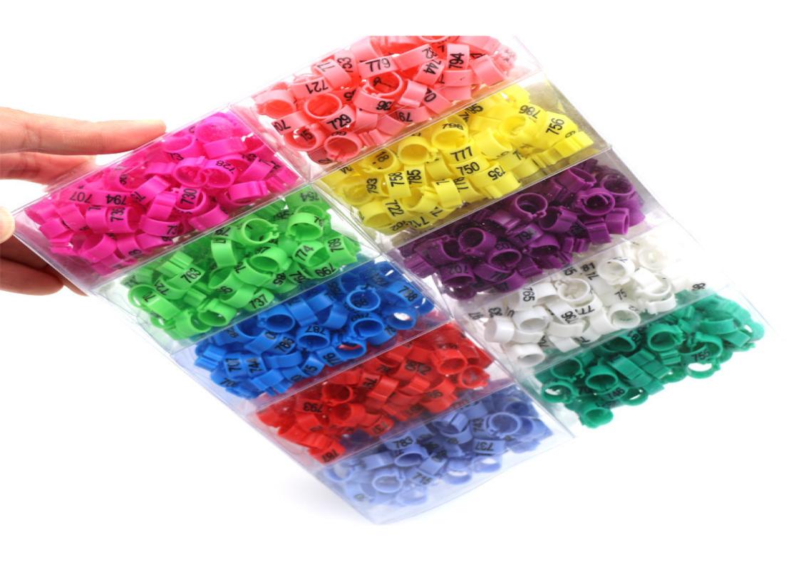

Other Pet Supplies 1000 Pcs 10 Colors Bird Foot Ring Plastic Poultry Leg Ring With Numbers Competition Recognition Circle Parrot C