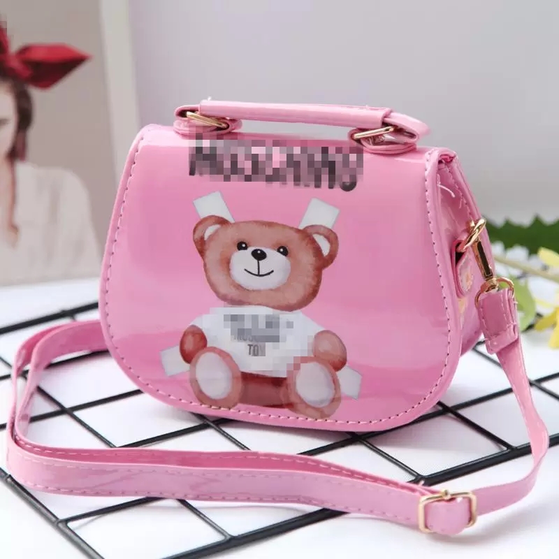 

New Kids Girl Bag Child Handbag Designer Girl Purses Shoulder bags Fashion Children Handbags Mini Baby BAG Gift, Pink