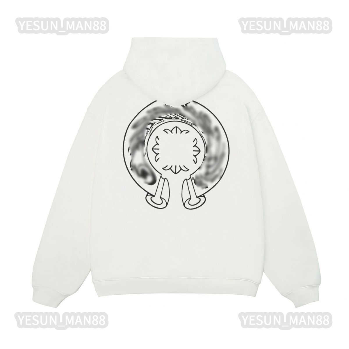 

Designer chs Classic Mens womens Hoodies Horseshoe Sanskrit Cross Print Pullover Heart Hooded Sweatshirts Sweater Luxury Woman Jackets