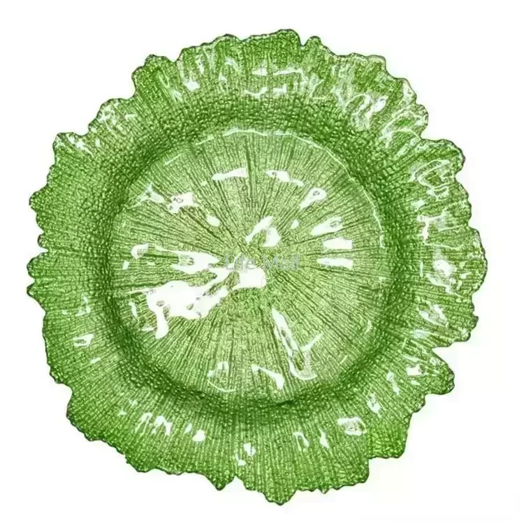 

13inch Gold Charger Plates Underplate Wedding Reef Gold Charger Plates For Wedding Wholesale, Mixed or noted colors