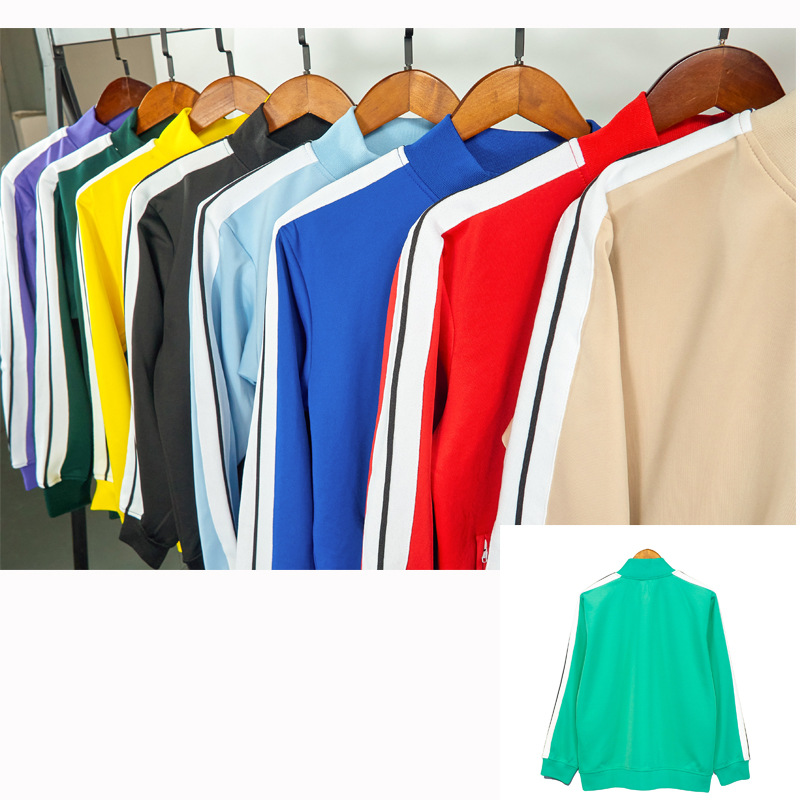 

Fashion Casual Long Sleeve Cotton Jacket Letter Print Men/Women Lovers Style Boyfriend Gift Sport Outdoor Jacket Sportswear, Apricot