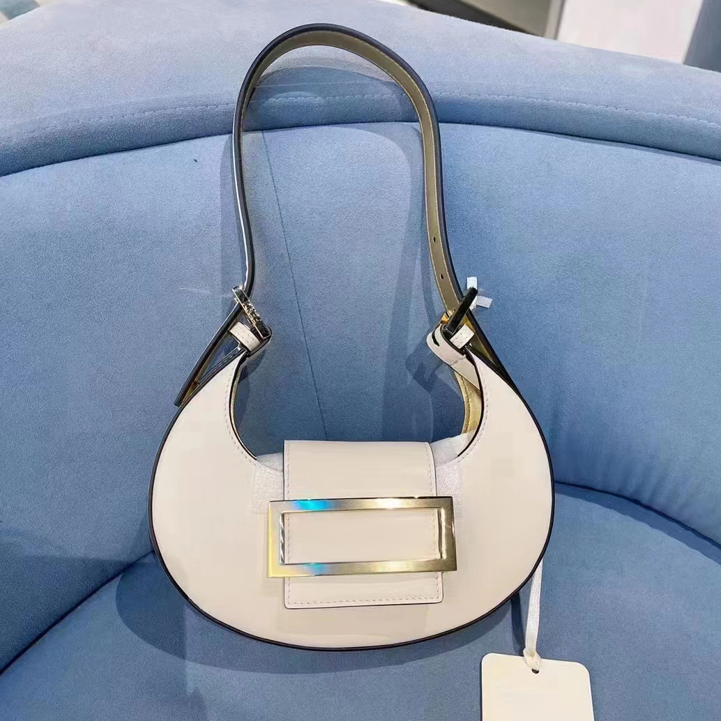 

fashion Half Moon pochette Genuine Leather handbag Luxurys famous Underarm Cookie Shoulder Bag Classic clutch Designer Women's men tote crossbody sling travel bags, Blue