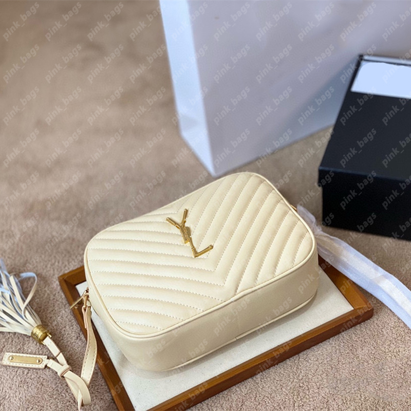 

Women Camera Bag Quilted Designer Shoulder Bags Tassel Lou Crossbody Womens Designers Handbag Woman Luxurys Handbags Cross Body Messenger ys, Black