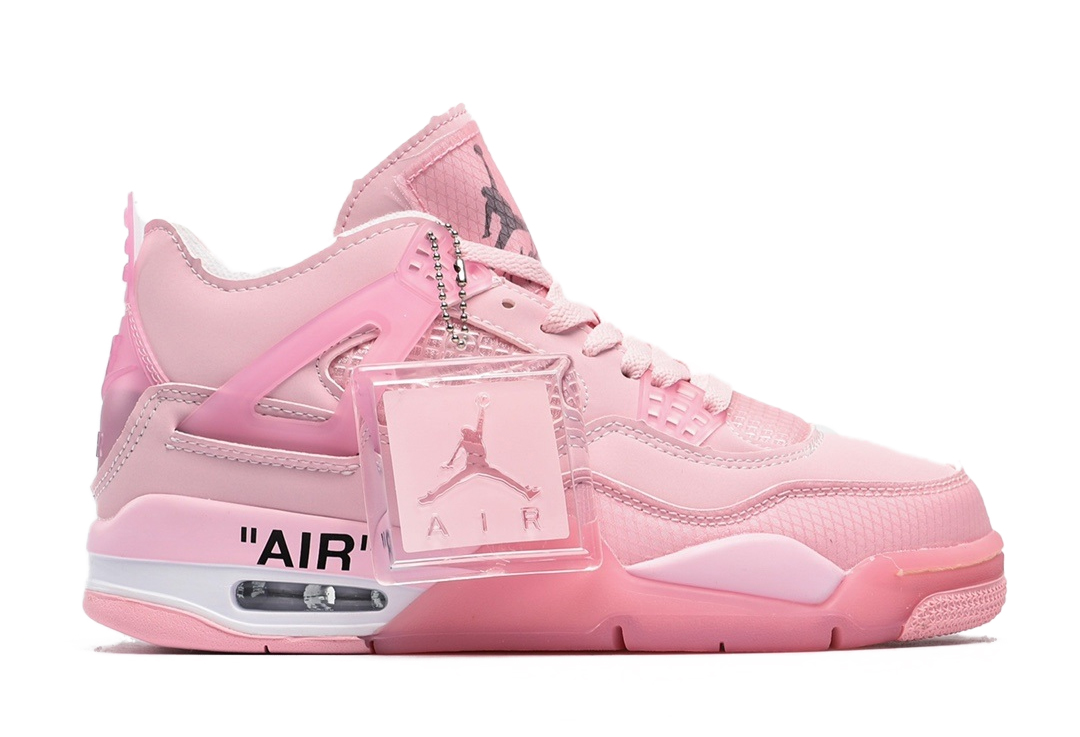 ARM Air Jordan 4 Basketball Chaussures Pour Hommes Femmes Haute OG Bleu Rose Vert Taille 5.5-8.5