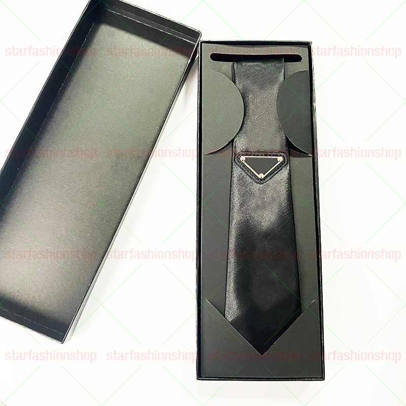 

P Classic Fashion Tie Designer Design Men & Women inverted Triangle Geometric Letter Suit Ties Luxury Business Silk Tie Party Wedding Scarf