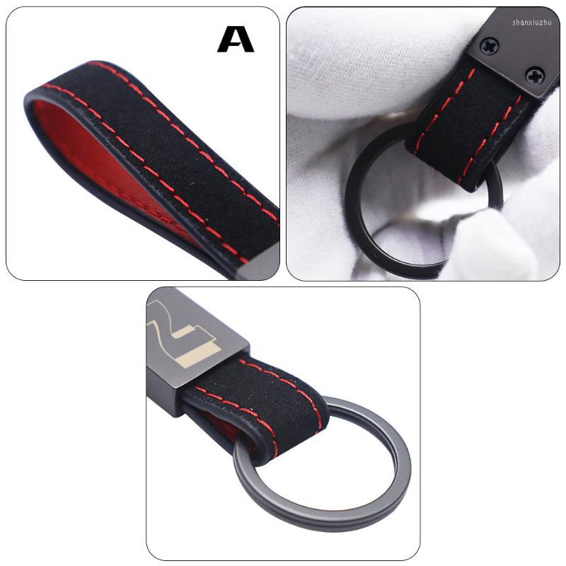 

Keychains Car Key Ring Suede With Metal Buckle For Hyundai N LINE NLINE I30 Fastback Tucson Veloster SONATA ELANTRA I20 Accessories