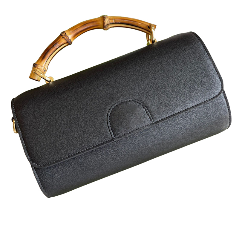 

BRANDS handbag woman shoulder bag designers purse fashion crossbody bags women classic bamboo bun leather chain handbags, Black