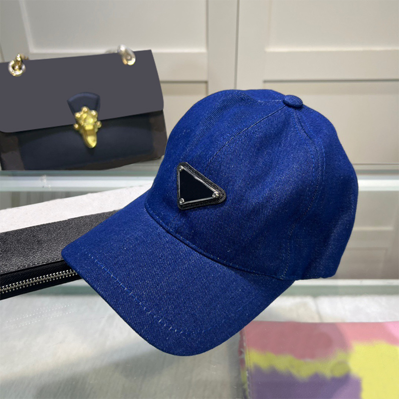 

Denim Caps Fashion Designer Ball Caps Summer Mens Women Baseball Cap with Letters Black Blue Street Hat Beanies Hip Hop Bucket Hats