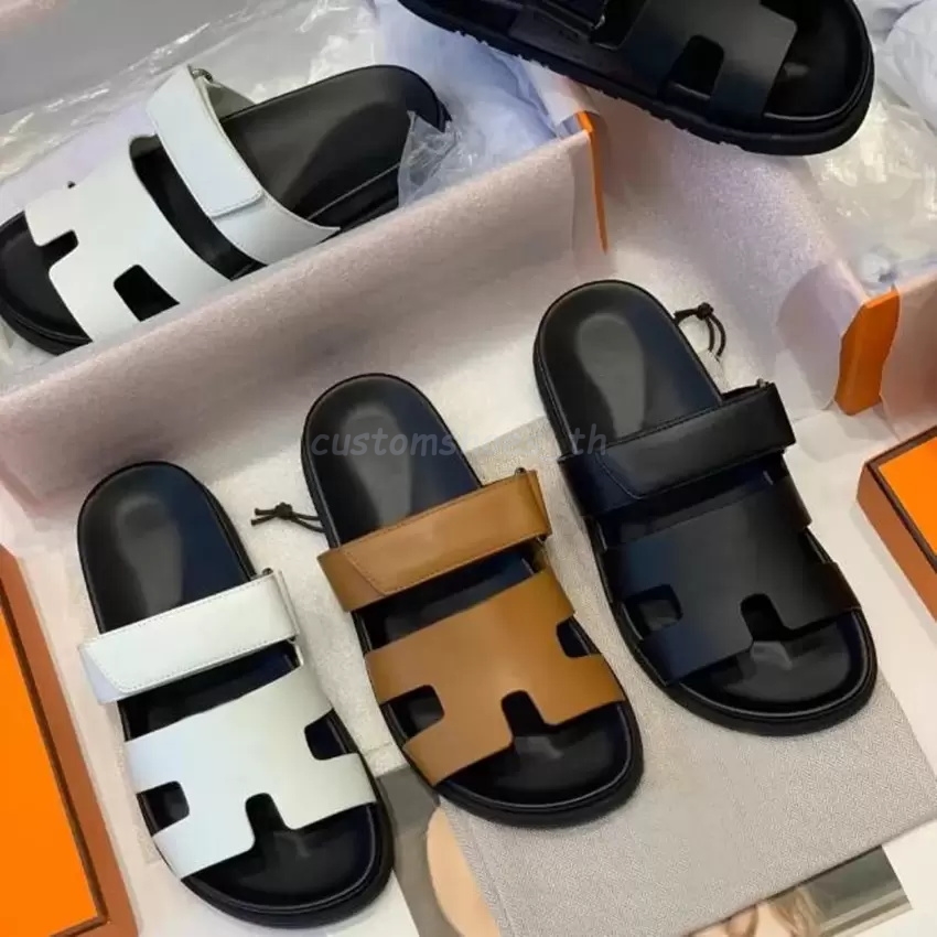 

2023 Designer Sandals Chypre Slippers Men Women Luxury Outdoor Flat Suede Leather Slipper Beach Classic Summer Casual Shoes Slides With Box 35-45