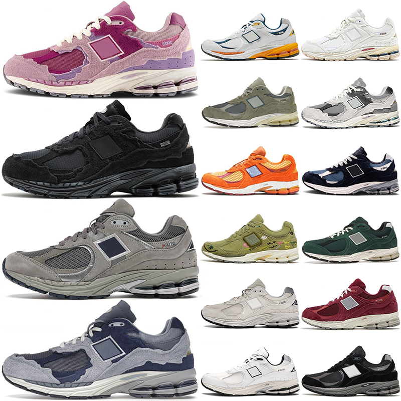 

new 2002r running shoes for men women Light Grey Bone Light Aluminum Protection Pack Rain Cloud Sail Royal Grey mens trainers womens outdoor sports sneakers 36-45, Protection pack pink