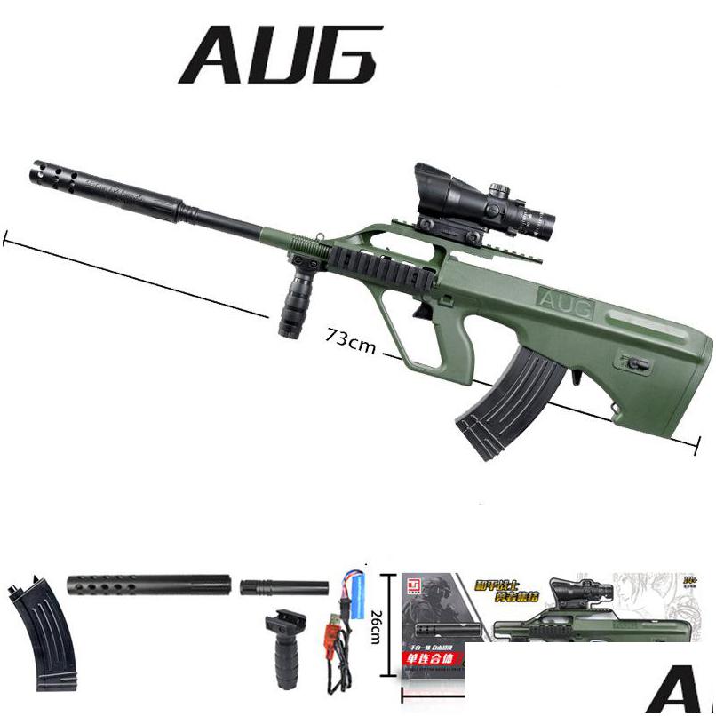 

Gun Toys Aug Water Toy Manual Electric In 1Paintball Airsoft Plastic Blaster Model Graffiti Cs Shooting Game Drop Delivery Gifts Dhww1