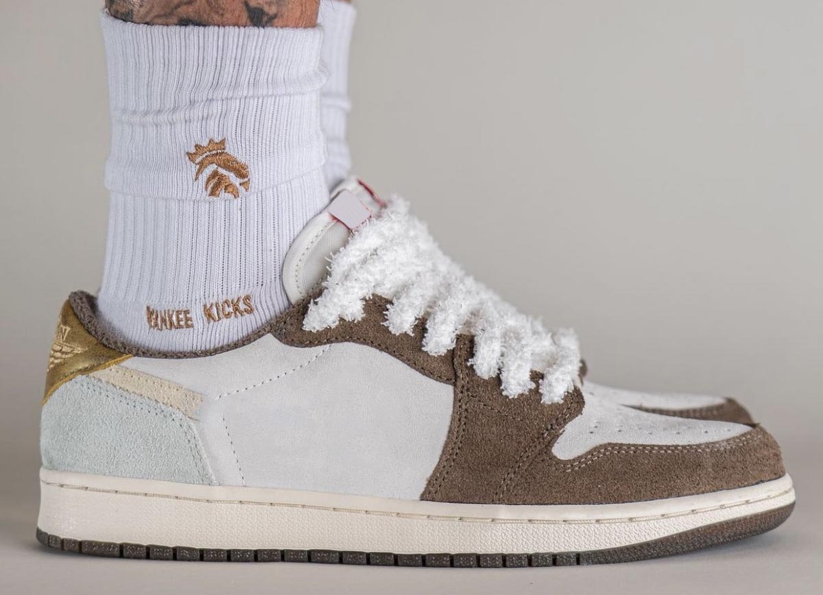 

2023 Release Authentic 1 Shoes Low OG Year of the Rabbit SAIL/UNIVERSITY RED-BROWN Men Women Sports Sneakers With Original box Size 36-46