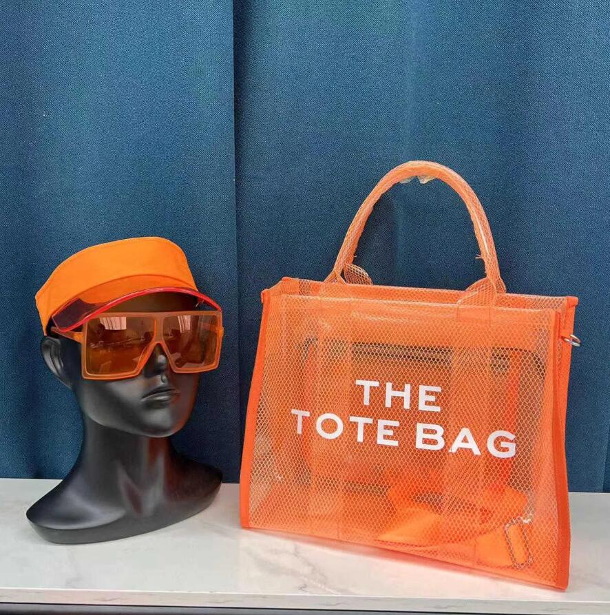 

Shopping Bags the tote bag PVC two piece lady famous designer cool practical Large capacity plain cross body shoulder handbags women, Red