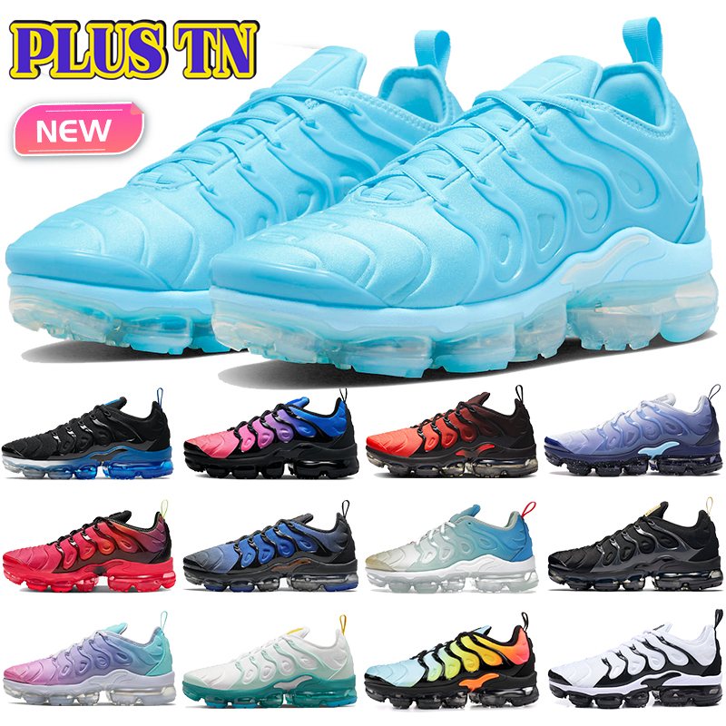 

2023 New Plus tn running shoes university blue cool grey cherry cotton candy black bright crimson since 1972 Knicks white pink sea be true men women designer sneakers, 07 40-47 since 1972
