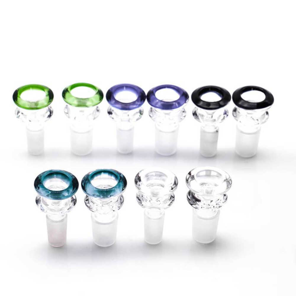 

Smoking accessories 14mm 18mm Glass Bowl Color Mix Bong Bowl Male For Water Pipe Dab Rig