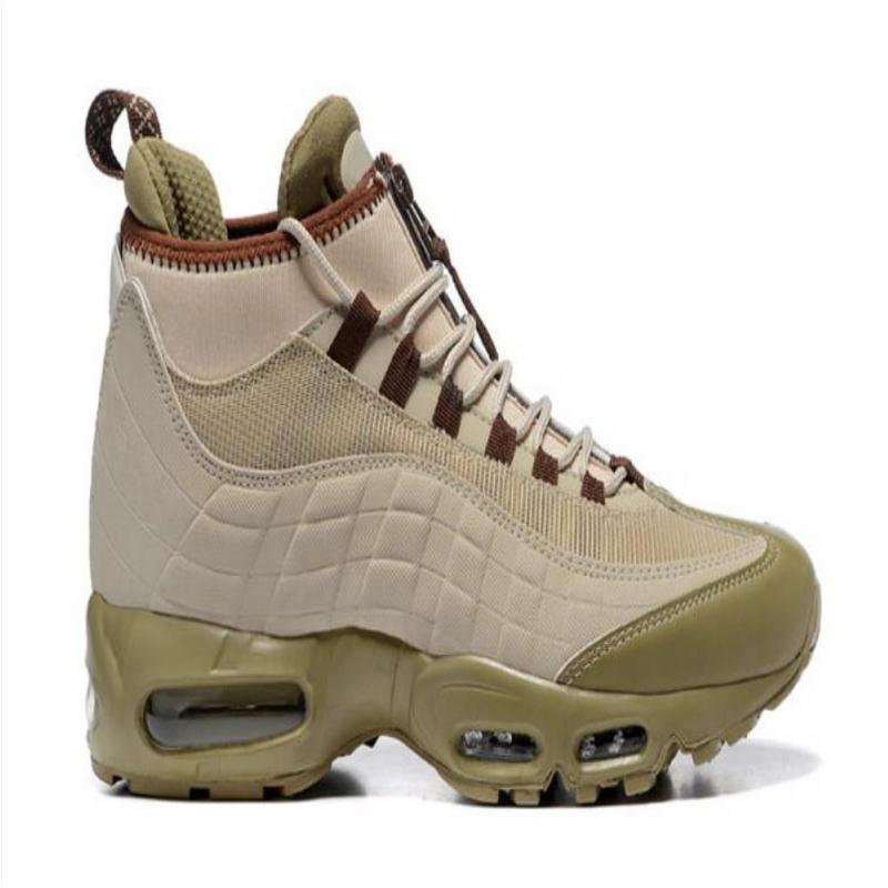 Boots de coussin de mode Black Green Brown Men's 95 Hight Top 95S SHAUSEMENTS IMPHERPHERPHER