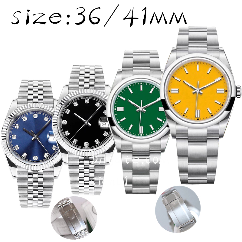

Men's automatic watch Classic fashion designer 36/41mm 904L mechanical watch All stainless steel strap luminous swimming sapphire watches, Sapphire glass