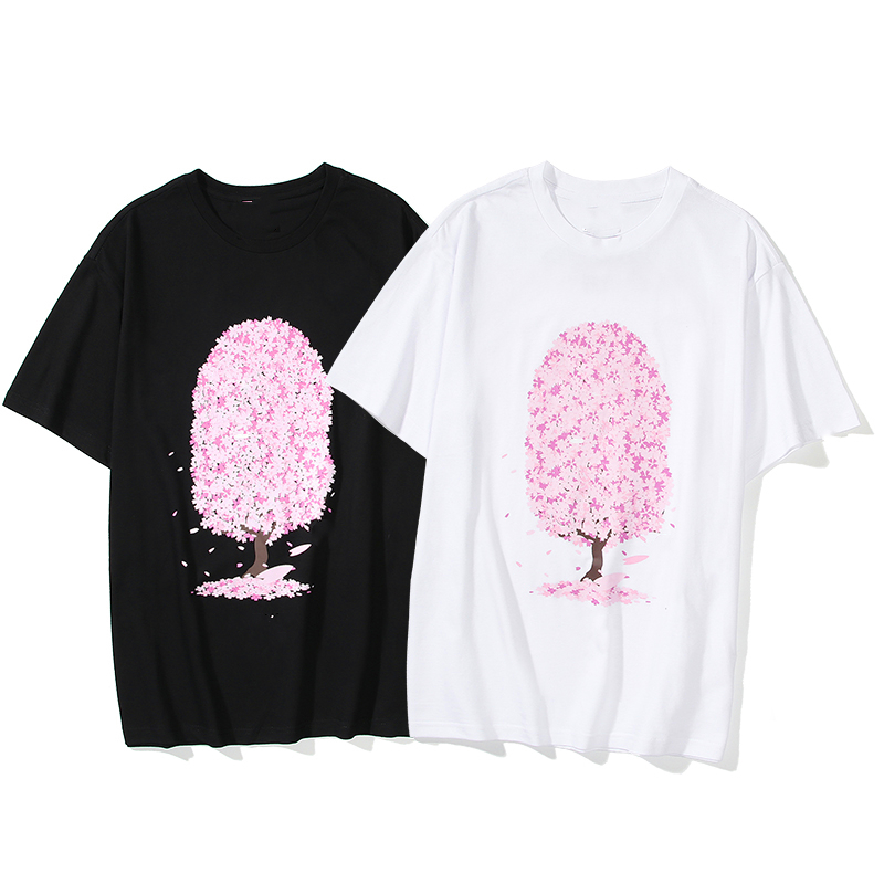 

men clothes t shirt Shark Patchwork t-shirt designer t shirts graphic tee clothing clothes tshirts Pure cotton Sakura Star camouflage glow in the dark Reflective, No.15