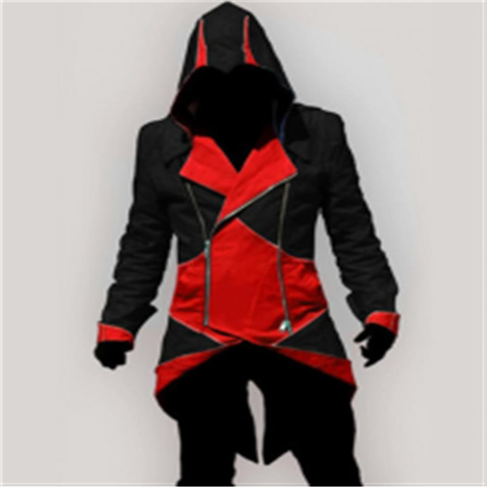 

Cosplay Jacket Assassins Creed 3 III Connor Kenway Hoodies Costumes Jackets Coat 9 colors choose direct from factory269F