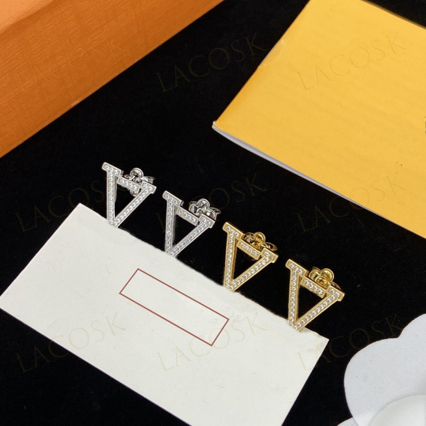 Mode Femmes Stud Designers Lettre Boucles D'oreilles Tops Qualité Filles Cadeau De Mariage Bijoux Fête Unbox