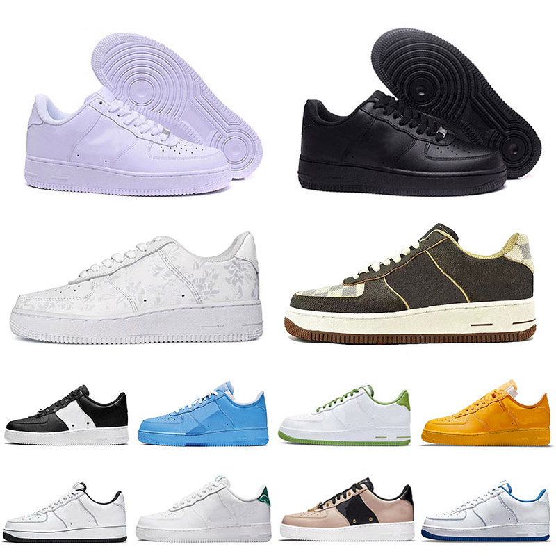 

2023 Classic 1 Casual shoes one for men women platform sneakers White Black Spruce Aura Washed Coral Glacier Arctic Punch Flax trainers outdoor sports 36-45, With original box