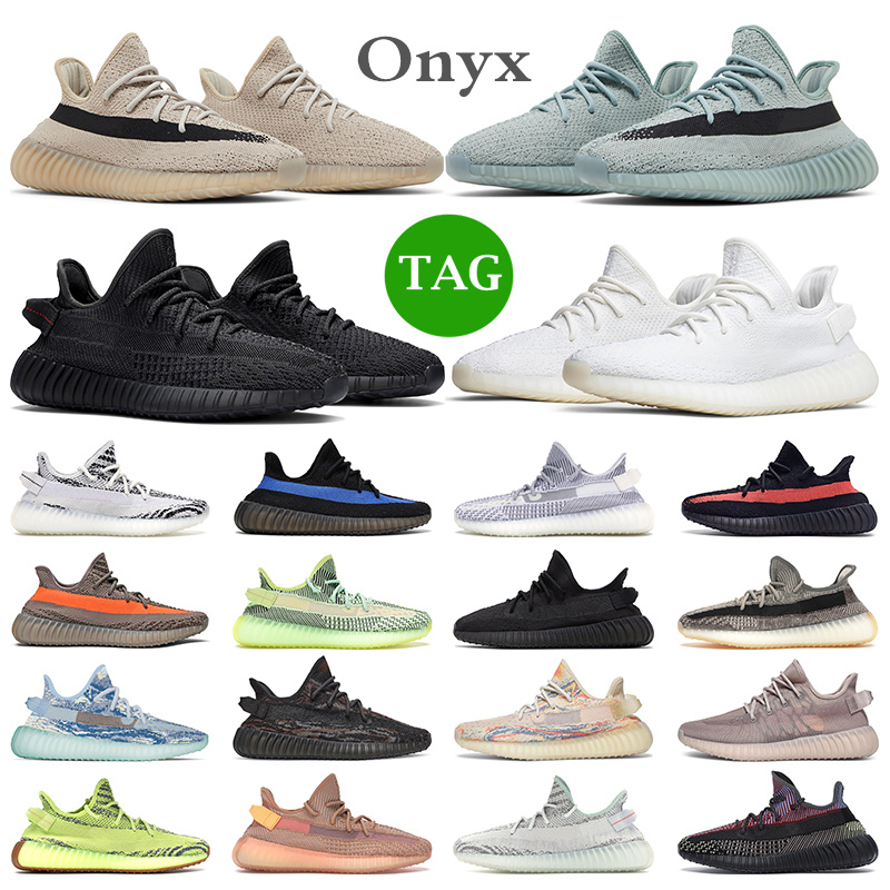 

Onyx Men Running Shoes Women Trainers Slate Salt Static Reflective Dazzling Blue 350 V2 Bred Zebra Cinder Cream White 350s Outdoor Sports Sneakers, 13