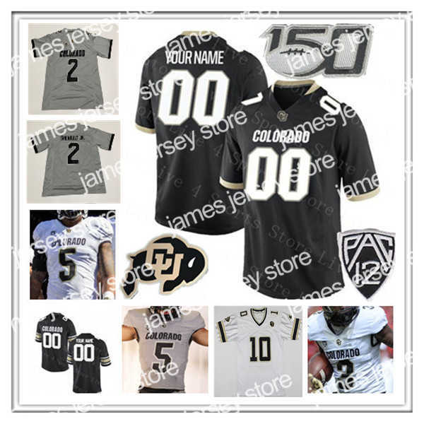 

American College Football Wear Colorado Buffaloes CU College Football Jerseys Owen McCown J.T. Shrout Deion Smith Charlie Offerdahl Anthony Hankerson Daniel Aria, Men black with 150