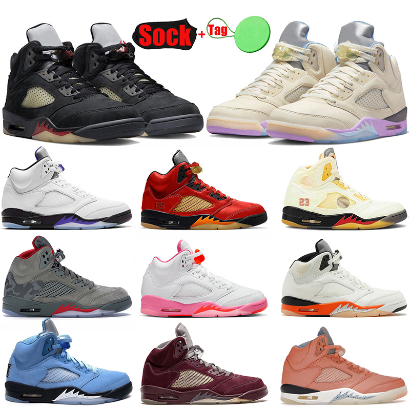 

Top Quality Jumpman 5 Mens Sports Basketball Shoes Off-Noir Size 13 Men Trainers 5s Green Bean Sneakers Burgundy Oreo Concord UNC Aqua Easter Low PSGs Athletic Retros, A33 paris