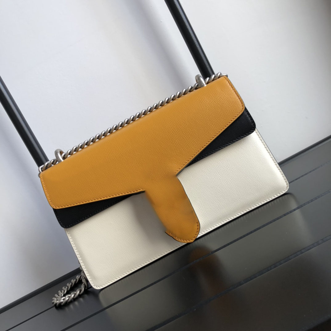 

Designer Shoulder Bags Woman Handbags Fashion Clamshell design Wallet Leather Chain Messenger Bag Crossbody bag Purse, Yellow