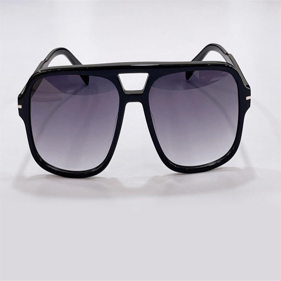 

Shiny Black Grey Shaded Sunglasses 0884 Falconer Designers Sun Glasses for Men Women Fashion EyeWear Accessories with Box251o