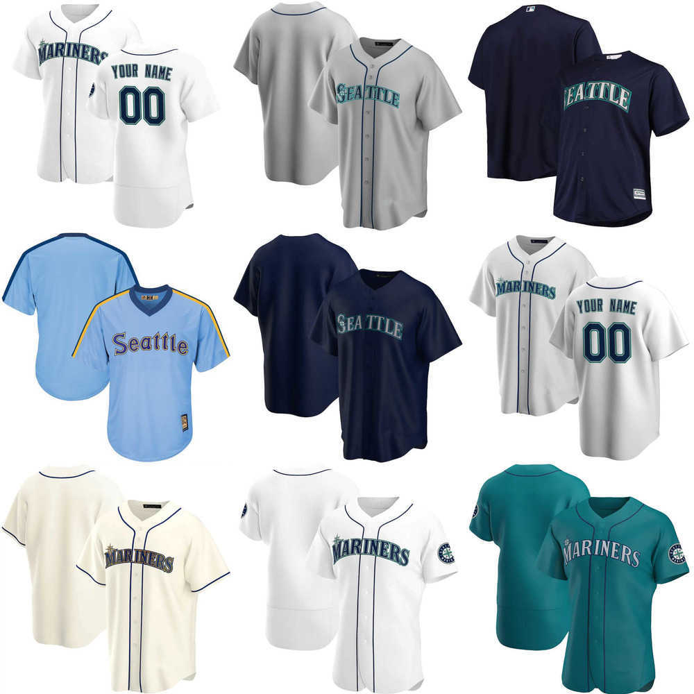 

Custom Jersey Seattle''Mariners''Mens women Youth 0 Sam Haggerty 18 Yusei Kikuchi 1 Kyle Lewis 52 Nick Margevicius Baseball Jerseys, Color