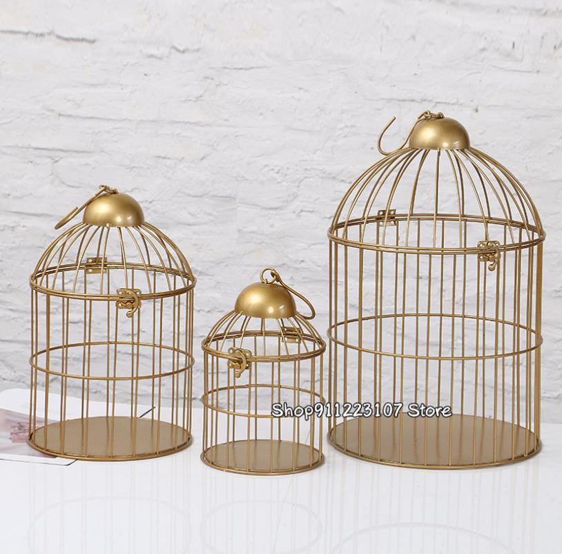 

Bird Cages European retro iron bird cage flower stand balcony outdoor decoration pet supplies decorative 221105