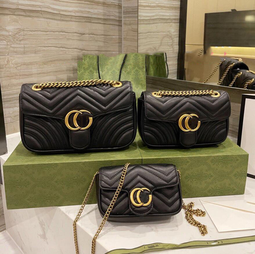 

Fashion Women Luxury Designer Bags Marmont Ladies Wallet Embroidery Crossbody Houlder Messenger Lady Sacoche Handbag Backpack Evening Bag