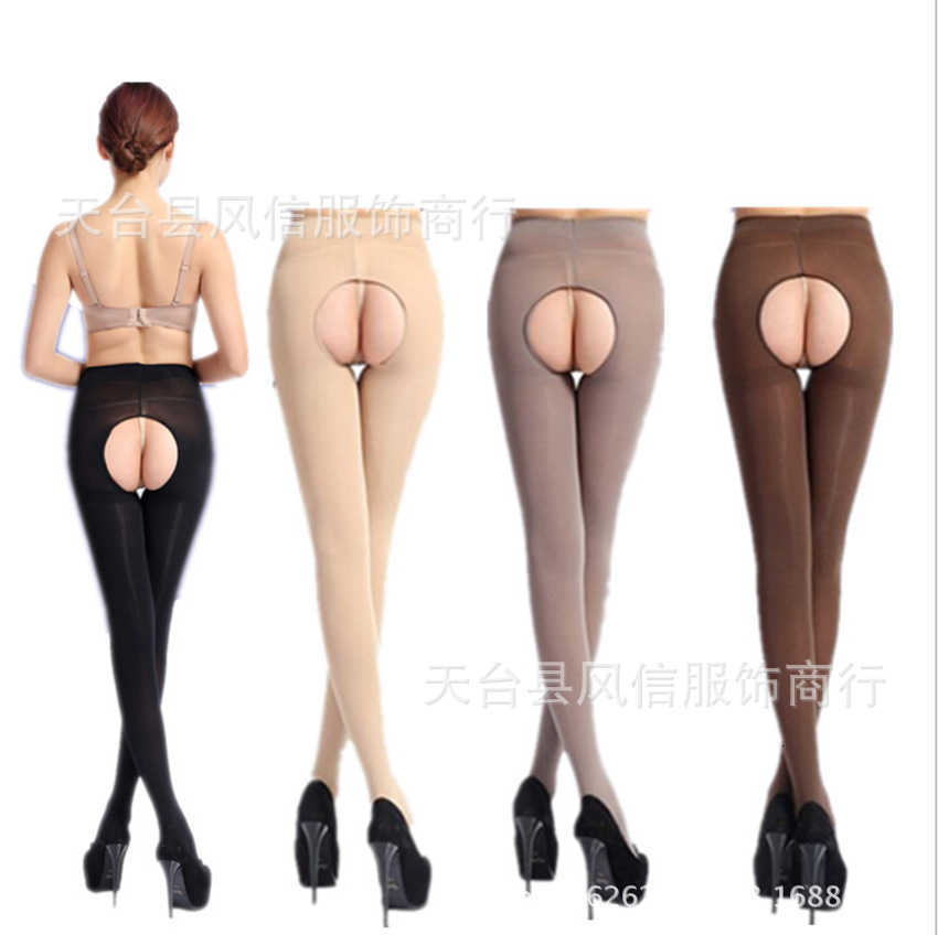 Jouets sexuels, bas sexuels en velours épais 120d, non détachables, amusants, grands collants sexy pour femmes, printemps et automne